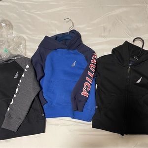 Nautica Toddler Boy Hoodies 3 pack size 2T 2 brand new, 1 worn once!!